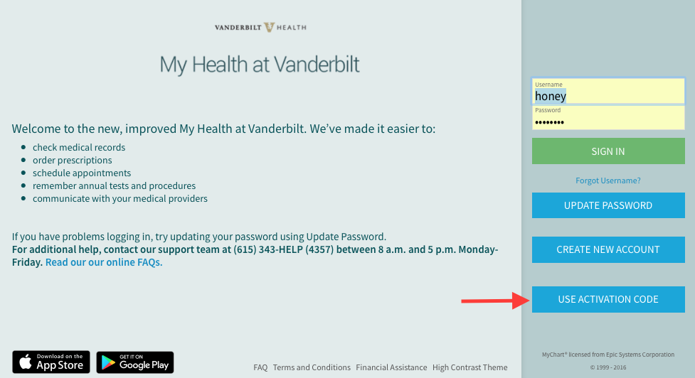 My Health At Vanderbilt Help Sign Up For My Health Vanderbilt Health Nashville Tn