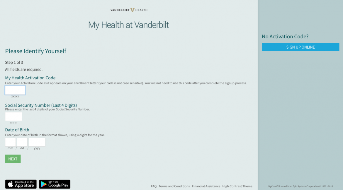 My Health At Vanderbilt Help Sign Up For My Health Vanderbilt Health Nashville Tn